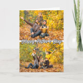 Familie Aangepaste 2-foto's Sjabloon Vaderdag (Voorkant)