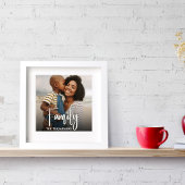 Familie Aangepaste Foto Eenvoudige Sjabloon Foto Afdruk