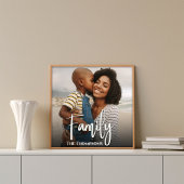 Familie Aangepaste Foto Eenvoudige Sjabloon Foto Afdruk