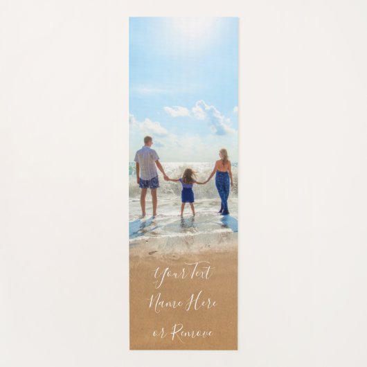 Familie - Aangepaste foto en tekst - Uw eigen ontw Yogamat (Voorkant)