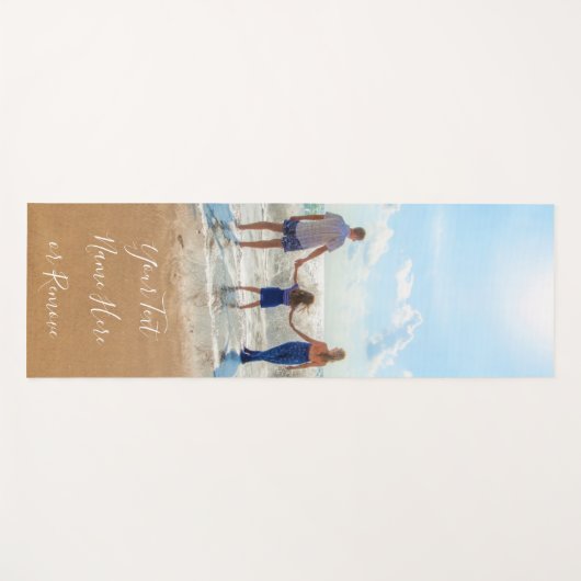 Familie - Aangepaste foto en tekst - Uw eigen ontw Yogamat (Voorkant (horizontaal))