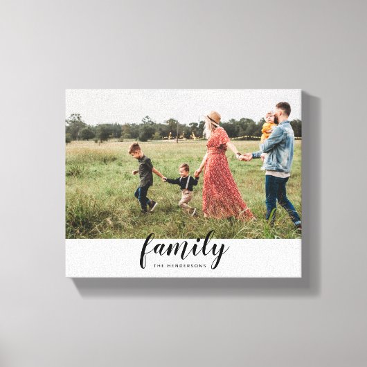 Familie Aangepaste Fotocanvas Print (Voorkant)