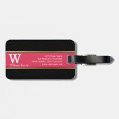 Familie (aangepaste info voor- en achterzijde) Rei Bagagelabel (Achterkant horizontaal)