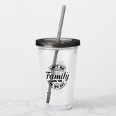 Familie Acryl Drinkbeker (Achterkant)