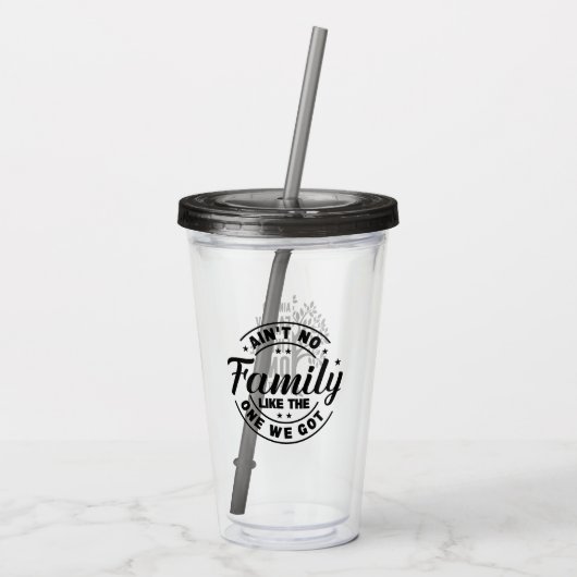 Familie Acryl Drinkbeker (Achterkant)