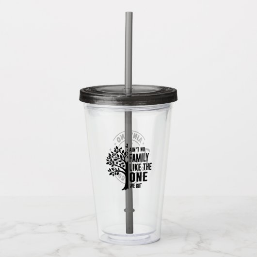 Familie Acryl Drinkbeker (Voorkant)