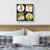 Familie Afbeelding Collage 4 foto's aangepaste gal Canvas Afdruk (Insitu (Slaapkamer))