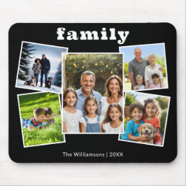 Familie Afbeelding Gallery 5 foto's Modern Collage Muismat