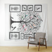 Familie Afbeeldingen Tree 01 Wandkleed (In Situ (horizontaal))