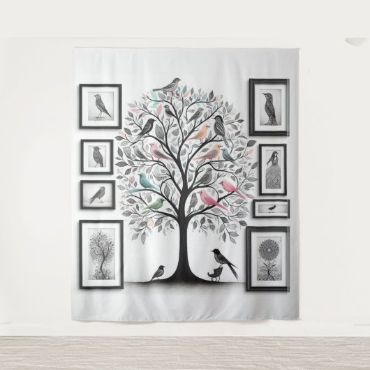 Familie Afbeeldingen Tree 01 Wandkleed (Voorkant)