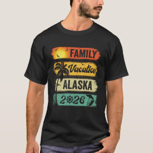 Familie Alaska Vakantie 2026 Grappige Matching Gro T-shirt