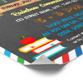 Familie alfabetisering Bingo Nachtevenement sjablo Poster (Hoek)