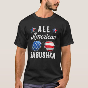 Familie Alle Amerikaanse Babushka 4 juli Patrioti T-shirt