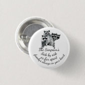 Familie altijd in uw hardetoecitaten ronde button 3,2 cm (Voorkant /achterkant)