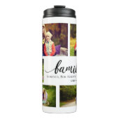 Familie Altijd voor altijd 5 foto collage citaat Thermosbeker (Voorkant)