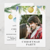 *~* Familie AP20 Bedrijfs Kerstfeestdag Partij Kaart (Voorkant / Achterkant)