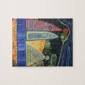 Familie Art schilderij Puzzel (Horizontaal)