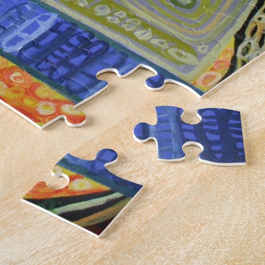 Familie Art schilderij Puzzel Legpuzzel (Zijkant)