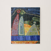 Familie Art schilderij Puzzel Legpuzzel (Verticaal)