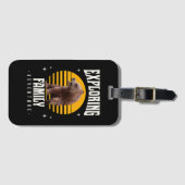 Familie-avontuur verkennen bagagelabel (Voorkant (horizontaal))