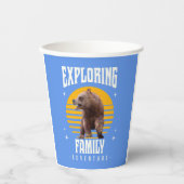 Familie-avontuur verkennen papieren bekers (Voorkant)