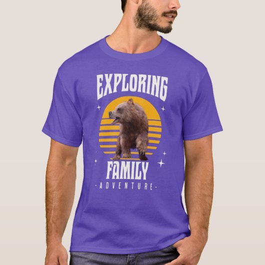 Familie-avontuur verkennen t-shirt (Voorkant)