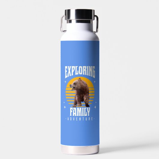 Familie-avontuur verkennen waterfles (Voorkant)