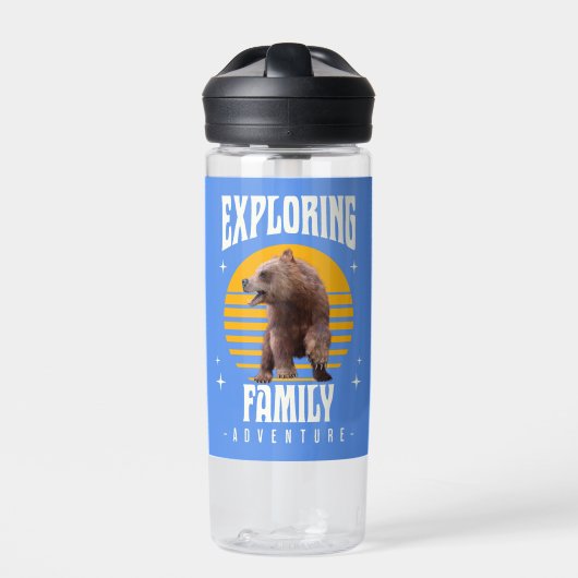 Familie-avontuur verkennen waterfles (Voorkant)