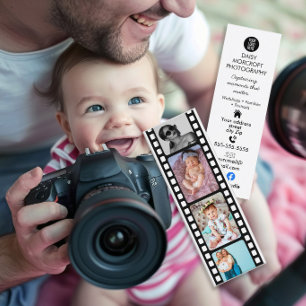 Familie Baby Fotograaf Filmstrook Visitekaartje
