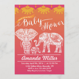 Familie Baby shower - Inspiratie - Indië Kaart