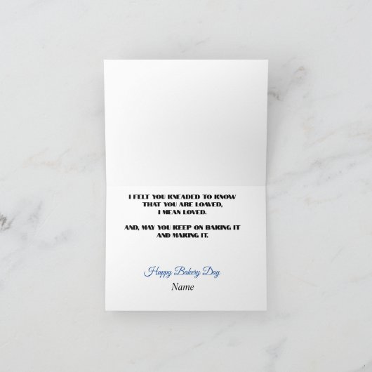 Familie bakkerij Dank u Kaart (Binnen)