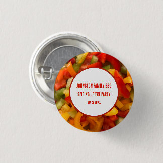 Familie BBQ Zomer Kookfeest Maak het Feestje Leuke Ronde Button 3,2 Cm