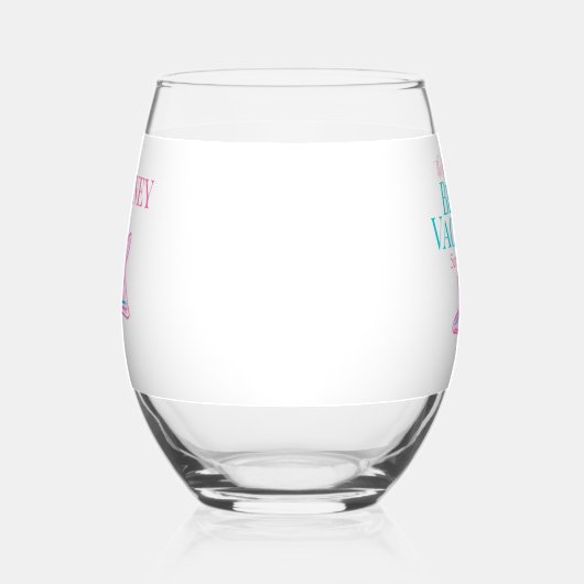 Familie Beach Cruise Reunion Vakantie Starfish Wijnglas Zonder Voet (Links)