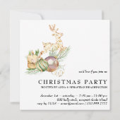 *~* Familie bedrijfs AP20 Reindeer Kerstfeest Kaart (Achterkant)