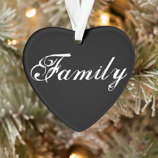 "Familie betekent" Hart Ornament 2020 (Boom)