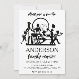 Familie bij elkaar familiereünie uitnodigingen