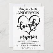 Familie bij elkaar familiereünie uitnodigingen (Voorkant)