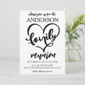 Familie bij elkaar familiereünie uitnodigingen (Staand voorkant)