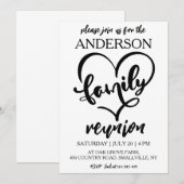 Familie bij elkaar familiereünie uitnodigingen (Voorkant / Achterkant)