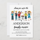 Familie bij elkaar familiereünie uitnodigingen (Voorkant)