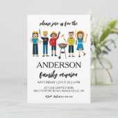 Familie bij elkaar familiereünie uitnodigingen (Staand voorkant)