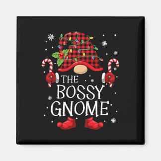 Familie bijpassende groep De Bossy Gnome Kerstmis Magneet