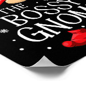 Familie bijpassende groep De Bossy Gnome Kerstmis Poster (Hoek)