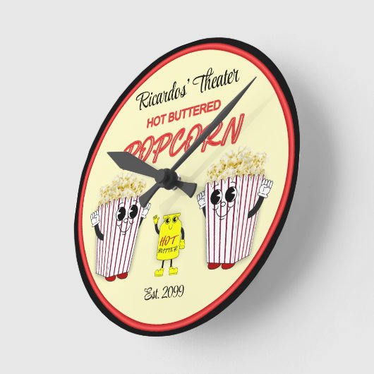 Familie bioscoop met Hot Buttered Popcorn Ronde Klok (Hoek)