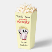 Familie bioscoop met popcorn Cartoon kunst Bedankdoosjes (Popped)