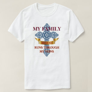 Familie bloedt door mijn vinnen t-shirt