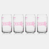 Familie Bloem Mok Blikvorm Glas (Voorkant)