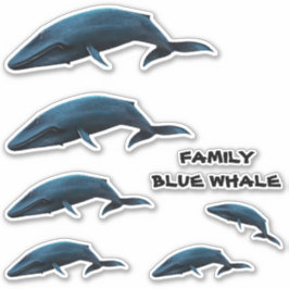 FAMILIE BLUE WHALE STICKER