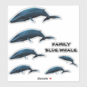 FAMILIE BLUE WHALE STICKER (Vel)