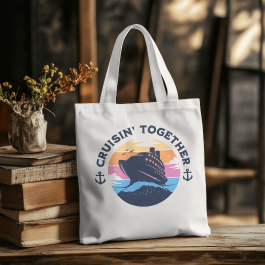Familie Blues Cruising Samen PERSONALISEREN Tote Bag